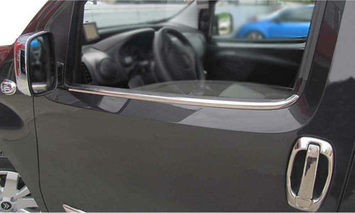 Fiat Fiorino Krom Cam Çıtası Takımı 2Prç Paslanmaz Çelik