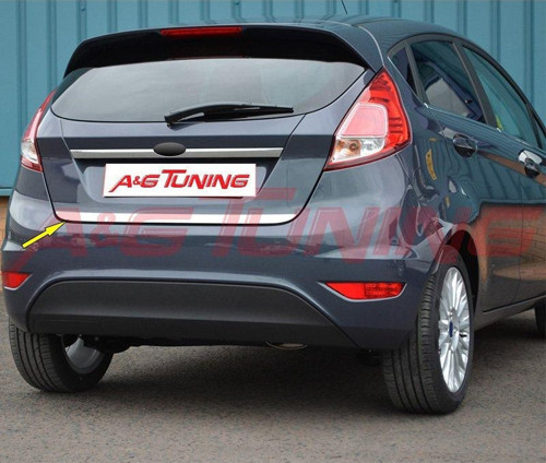 Ford Fiesta Krom Bagaj Alt Çıta Formlu 2009-2017 Arası Paslanmaz Çelik
