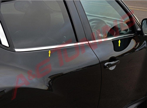 Nissan Juke Krom Cam Çıtası Takımı 2010-2019 Arası 4 Prç. Paslanmaz Çelik