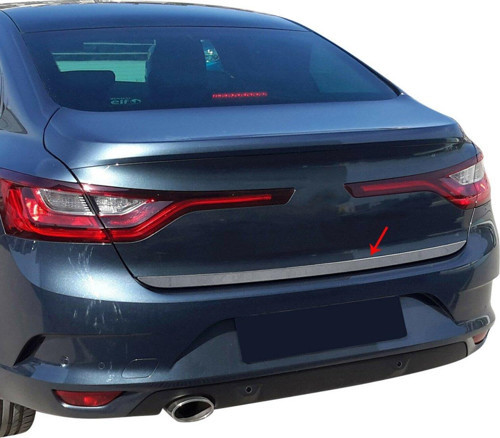 Renault Megane 4 SEDAN Krom Bagaj Alt Çıta Formlu 2016 ve Sonrası Paslanmaz Çelik