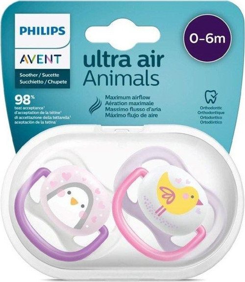 Scf080/06 Ultra Air Silikon Emzik 0-6 Ay Kız