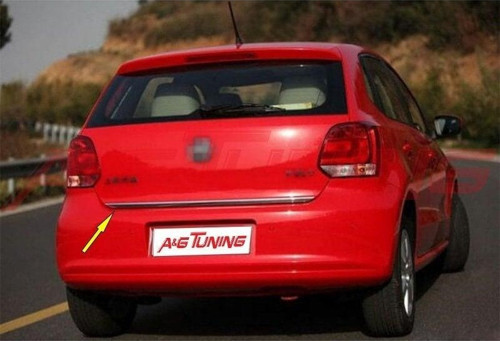 Volkswagen Polo 6R Krom Bagaj Alt Çıta Formlu 2009 2017 Paslanmaz Çelik