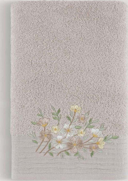 Atlas Nakıslı Banyo Havlusu Bej 70X140