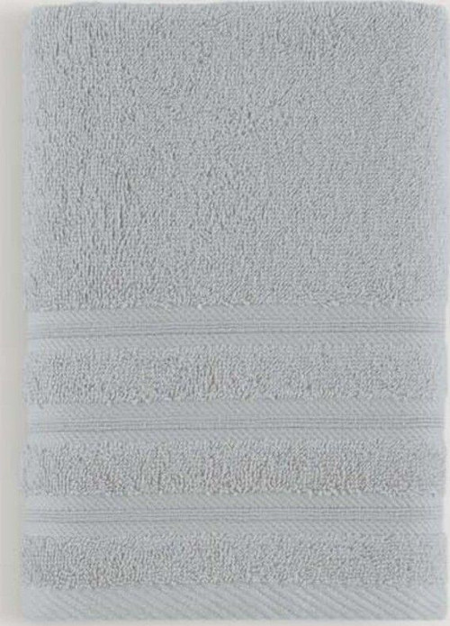 Pure Bukle Bordürlü Havlu Grı 50X90
