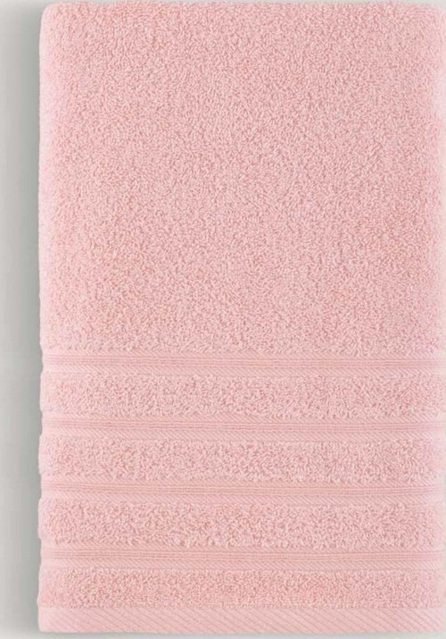 Pure Bukle Bordürlü Havlu Pembe 70X140