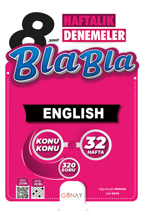 8.Sınıf 32 Haftalık Bla Bla İngilizce Denemeleri