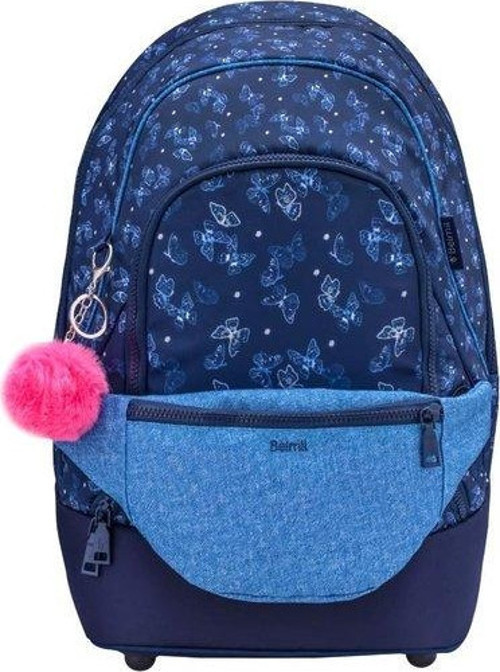 Flower Jeans Chic 2 in 1 Ortopedik Okul Çantası 338-84/P/7