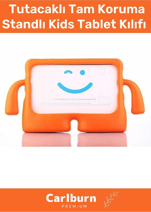 Özel Üretim Apple Samsung Uyumlu 11 Inç Yumuşak Dokulu Tutacaklı Tam Koruma Standlı Kids
