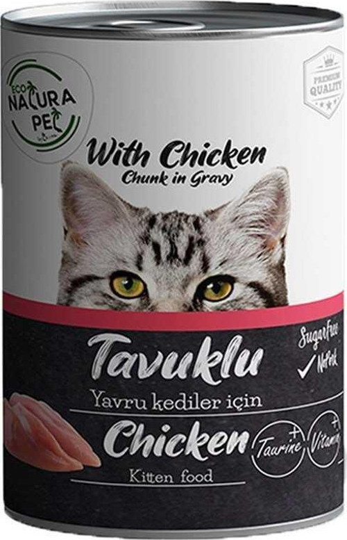 Eco Pet Tavuklu Yavru Kedi Konservesi Gravy 400 Gr