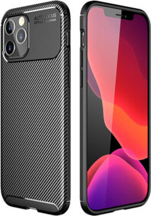 İphone 12 Pro Max Gofret Desenli Ultra Koruma Sağlayan Negro Silikon Kılıf