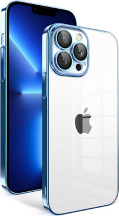 İphone 12 Pro Kılıf Kamera Korumalı Ve Renkli Çerçeveli Garaj Kapak