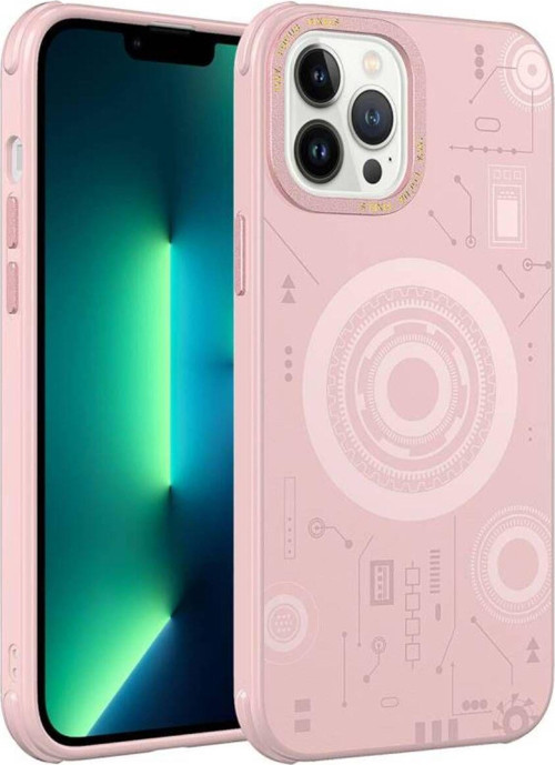 İphone 12 Pro Max Kılıf Magsafe Şarj Özellikli Desenli Hot Kapak