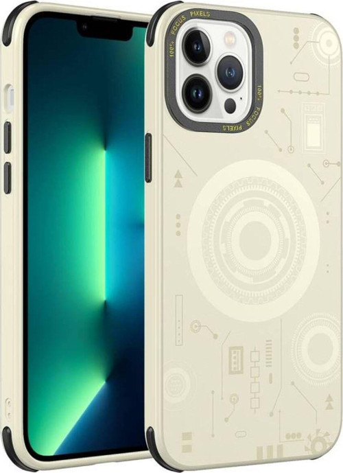 İphone 12 Pro Max Kılıf Magsafe Şarj Özellikli Desenli Hot Kapak