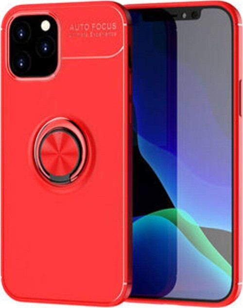 İphone 12 Pro Ultra Koruma Sağlayan Stant Özellikli Yüzüklü Ravel Silikon Kılıf