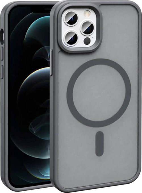İphone 12 Pro Kılıf Magsafe Şarj Özellikli Mat Arka Yüzey Sio Premium Kapak