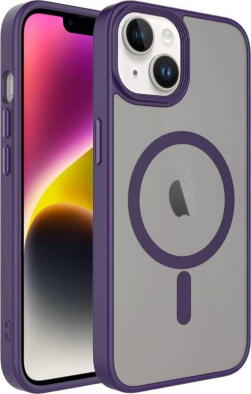 İphone 13 Kılıf Şık Tasarımlı Wireless Şarj Özellikli Flet Magsafe Kapak