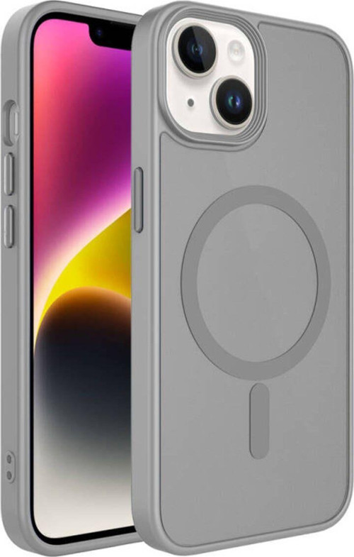 İphone 13 Kılıf Şık Tasarımlı Wireless Şarj Özellikli Flet Magsafe Kapak
