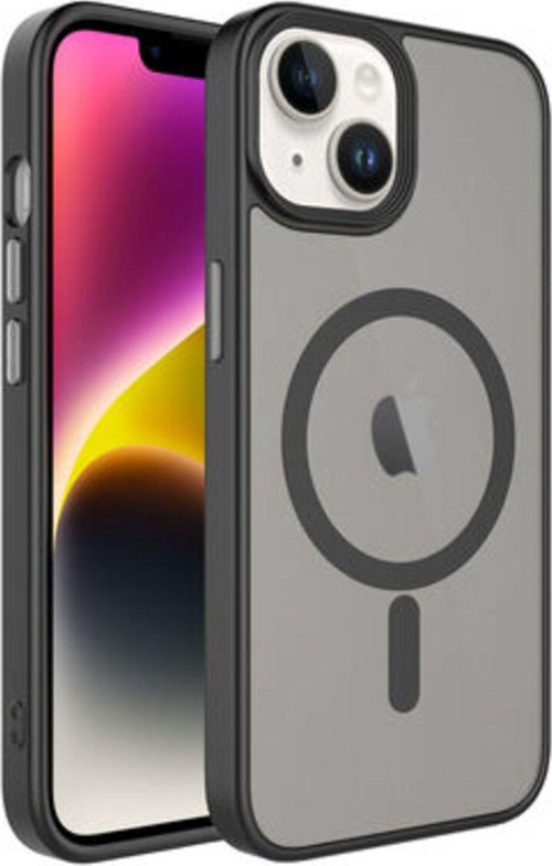 İphone 13 Kılıf Şık Tasarımlı Wireless Şarj Özellikli Flet Magsafe Kapak
