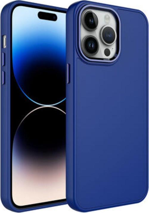 İphone 13 Pro Max Kılıf Metal Çerçeve Ve Buton Tasarımlı Silikon Luna Kapak