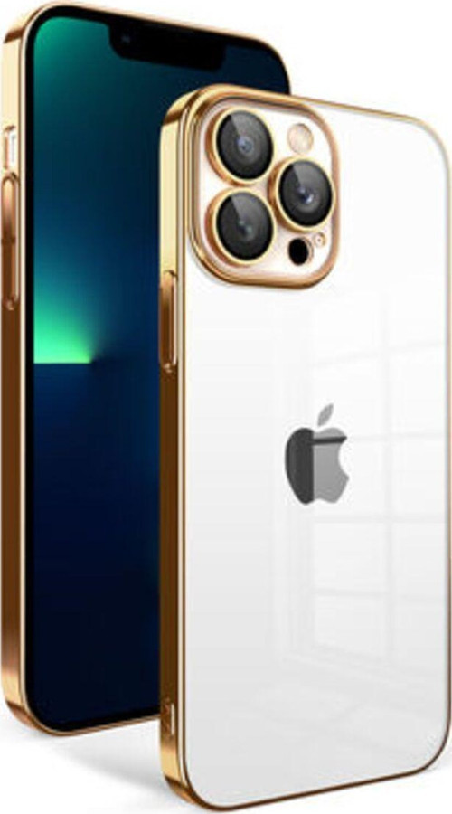 İphone 13 Pro Max Kılıf Kamera Korumalı Ve Renkli Çerçeveli Garaj Kapak