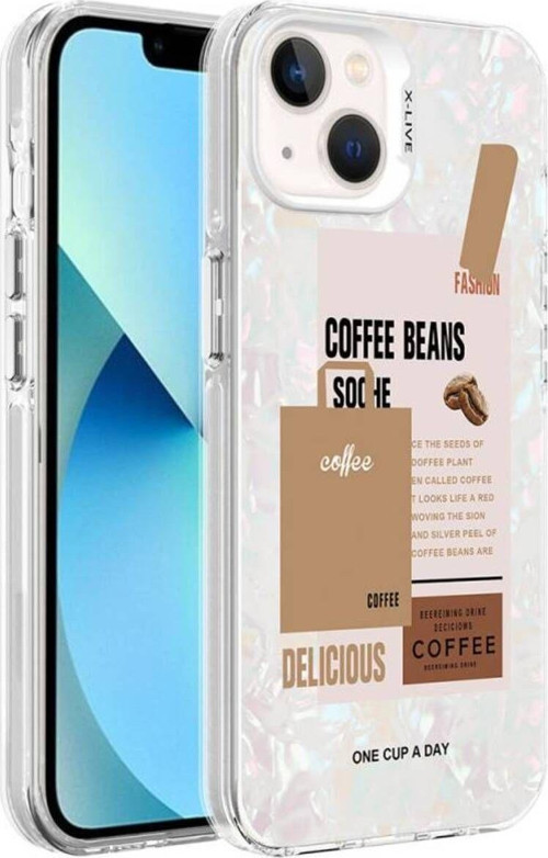 İphone 14 Kılıf Mermer Desenli Marbello Kapak