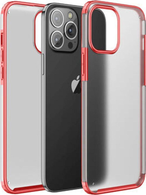 İphone 13 Pro Max Sert Yapılı Ve Köşe Korumalı Arkası Buğulu Şık Volks Premium Kılıf