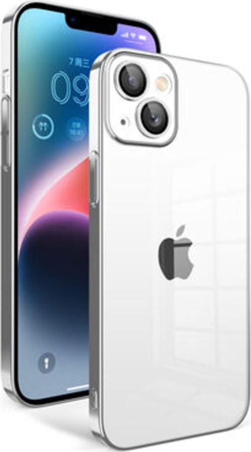İphone 14 Plus Kılıf Kamera Korumalı Ve Renkli Çerçeveli Garaj Kapak