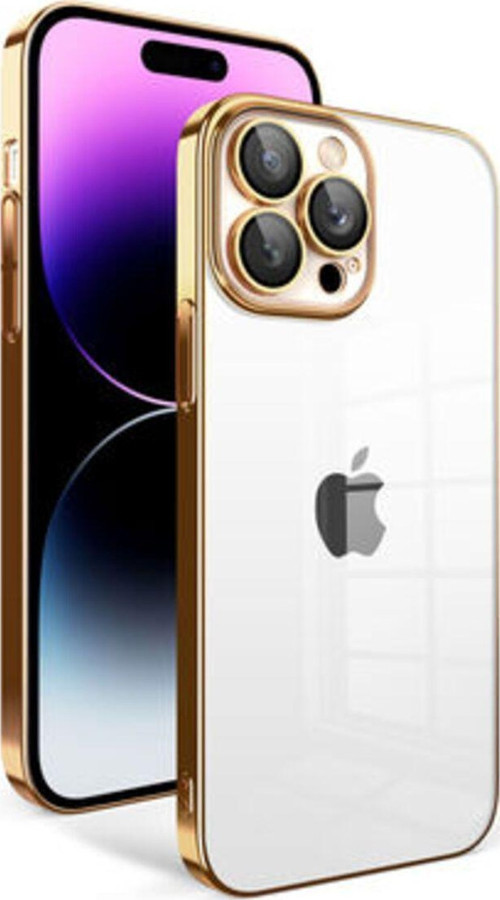 İphone 14 Pro Max Kılıf Kamera Korumalı Ve Renkli Çerçeveli Garaj Kapak