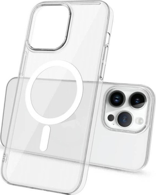 İphone 14 Pro Kılıf Magsafe Şarj Özellikli Şeffaf Kamera Çerçeveli Porto Kapak