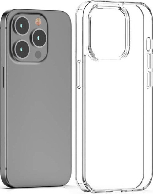 İphone 15 Pro Tam Koruma Sağlayan Sert Ve Şeffaf Coss Premium Silikon Kılıf