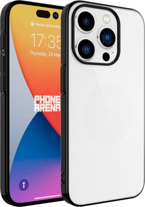 İphone 15 Pro Max Kılıf Şık Görünümlü Sert Pc Renkli Çerçeveli Riksos Kapak