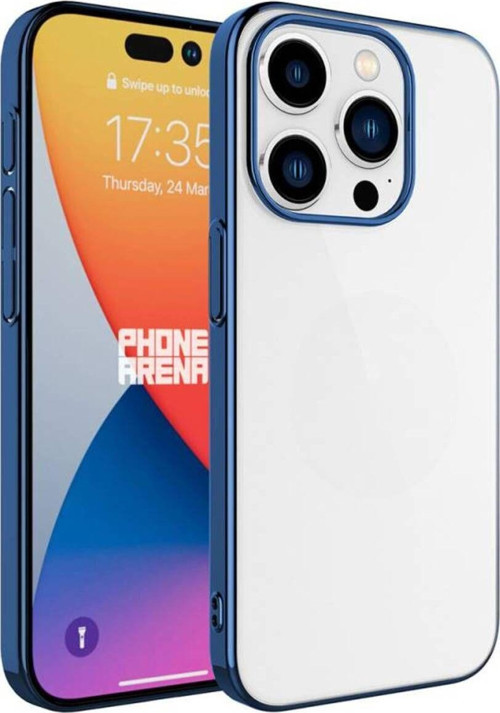 İphone 15 Pro Max Kılıf Şık Görünümlü Sert Pc Renkli Çerçeveli Riksos Kapak