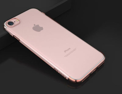 İphone 6 Kenarları Renkli Arkası Şeffaf Bosses Premium Silikon Kılıf