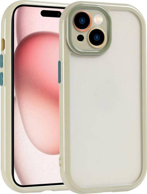 İphone 15 Kılıf Kamera Korumalı Renkli Kenar Ve Çerçeve Tasarımlı Vitamin Kapak