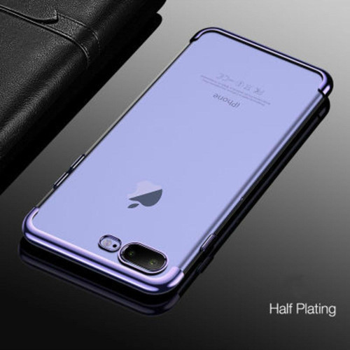 İphone 7 Plus Kenarları Renkli Arkası Şeffaf Bosses Premium Silikon Kılıf