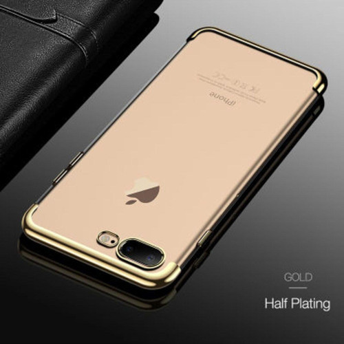 İphone 7 Plus Kenarları Renkli Arkası Şeffaf Bosses Premium Silikon Kılıf