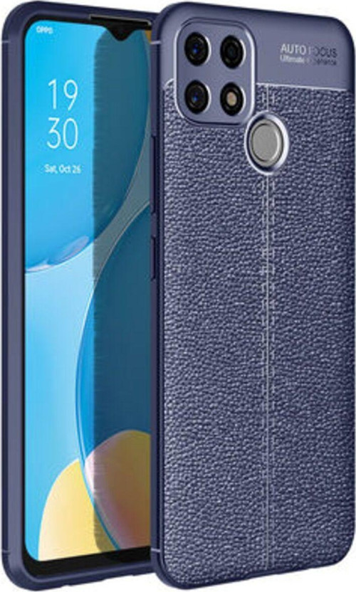 Oppo A15S Deri Desenli Yüksek Koruma Sağlayan Niss Premium Silikon Kılıf