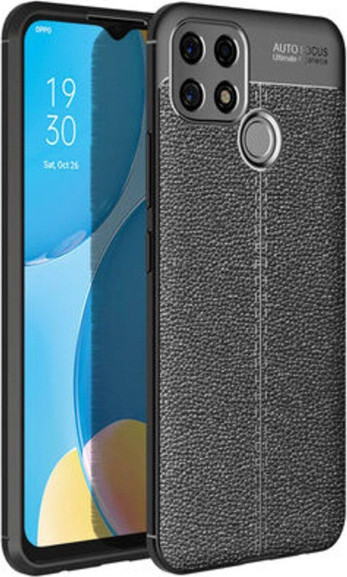Oppo A15S Deri Desenli Yüksek Koruma Sağlayan Niss Premium Silikon Kılıf