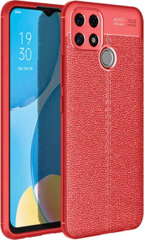 Oppo A15S Deri Desenli Yüksek Koruma Sağlayan Niss Premium Silikon Kılıf
