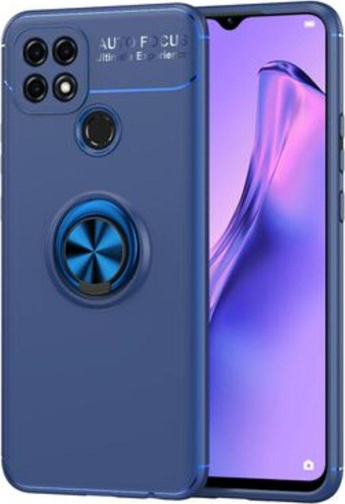 Oppo A15S Ultra Koruma Sağlayan Stant Özellikli Yüzüklü Ravel Silikon Kılıf