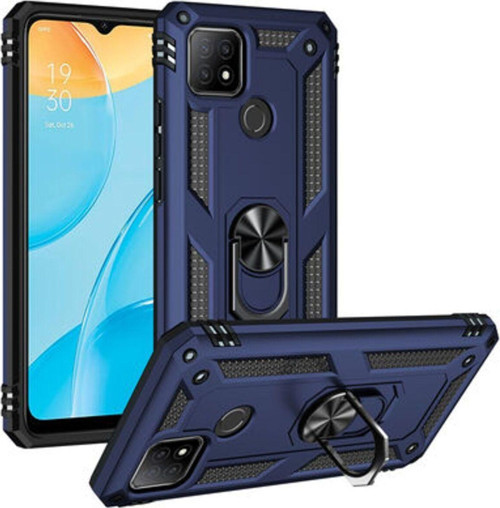 Oppo A15S Çift Katmanlı Ve Yüzüklü Tam Koruma Vega Premium Kılıf