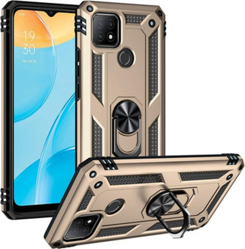 Oppo A15S Çift Katmanlı Ve Yüzüklü Tam Koruma Vega Premium Kılıf