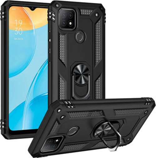 Oppo A15S Çift Katmanlı Ve Yüzüklü Tam Koruma Vega Premium Kılıf