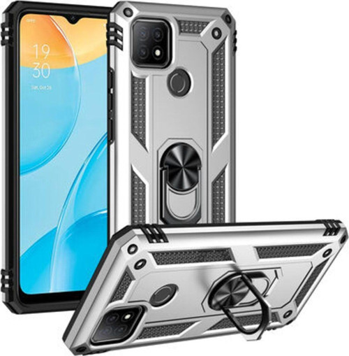 Oppo A15S Çift Katmanlı Ve Yüzüklü Tam Koruma Vega Premium Kılıf
