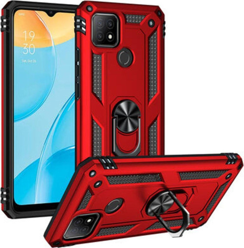 Oppo A15 Çift Katmanlı Ve Yüzüklü Tam Koruma Vega Premium Kılıf