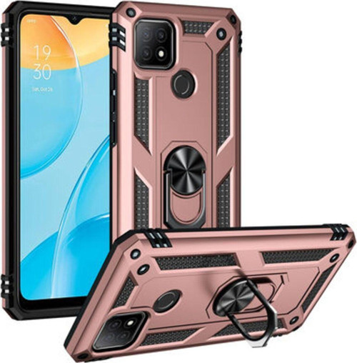 Oppo A15 Çift Katmanlı Ve Yüzüklü Tam Koruma Vega Premium Kılıf