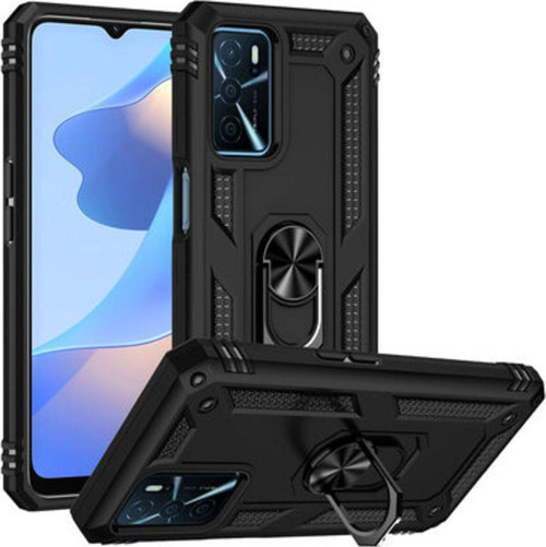 Oppo A16 Çift Katmanlı Ve Yüzüklü Tam Koruma Vega Premium Kılıf