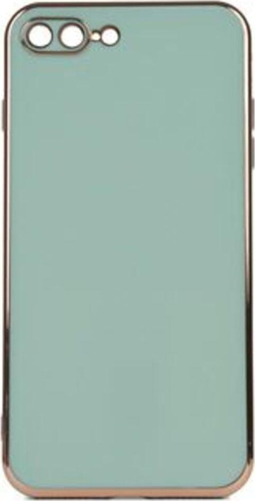 İphone 8 Plus Parlak Yapılı Ve Kenarları Altın Görünümlü Şık Bark Premium Silikon Kılıf
