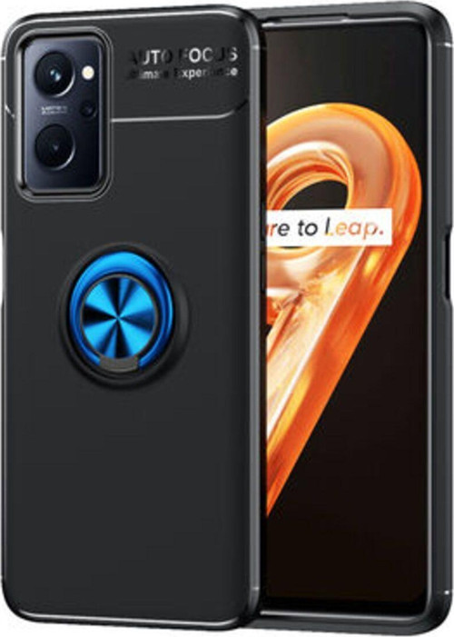 Oppo A76 Ultra Koruma Sağlayan Stant Özellikli Yüzüklü Ravel Silikon Kılıf