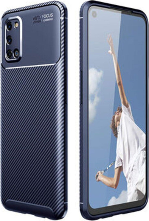 Oppo A52 Gofret Desenli Ultra Koruma Sağlayan Negro Silikon Kılıf